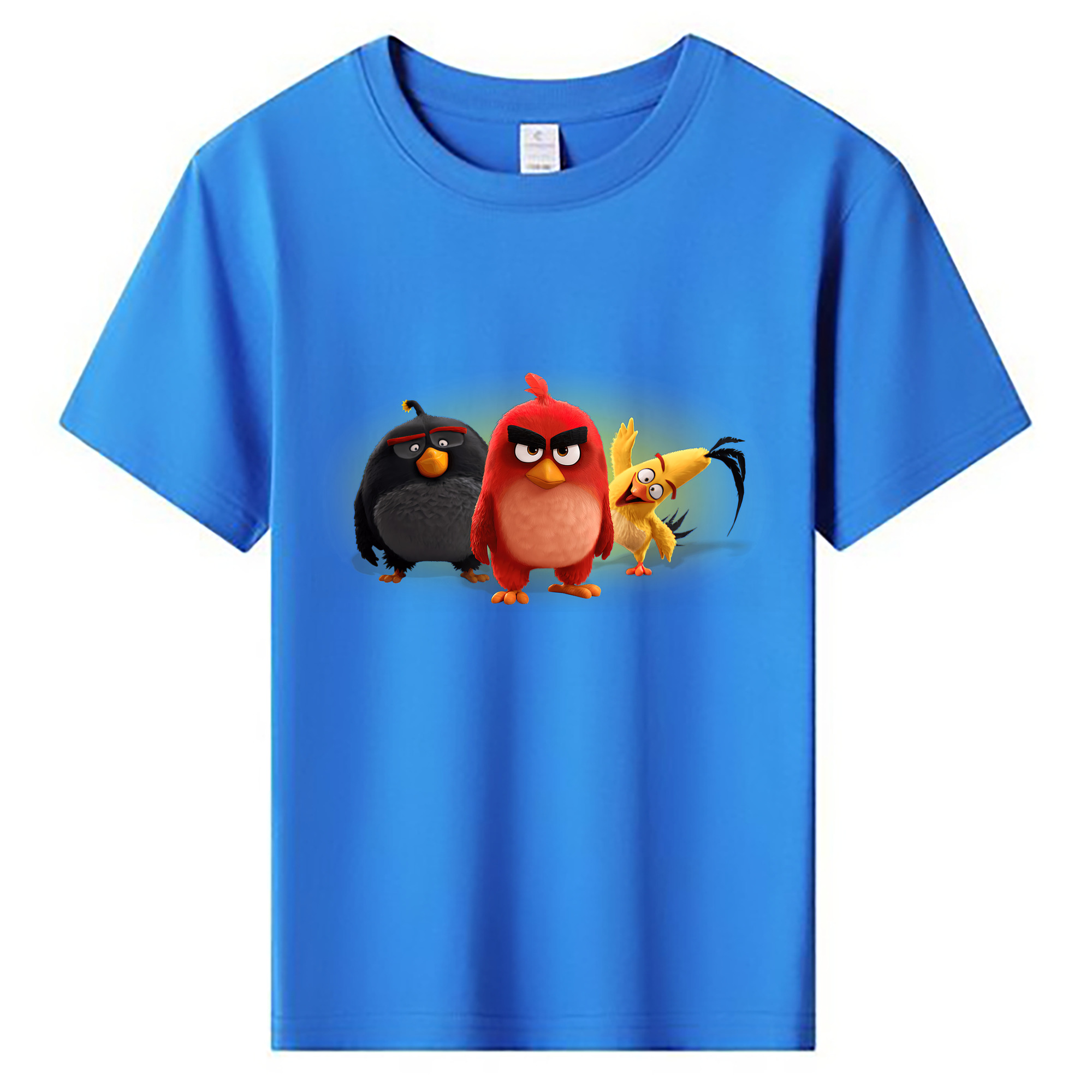 （画像用） Angry Birds アングリーバード 綿100％キッズTシャツ（フロントプリント）